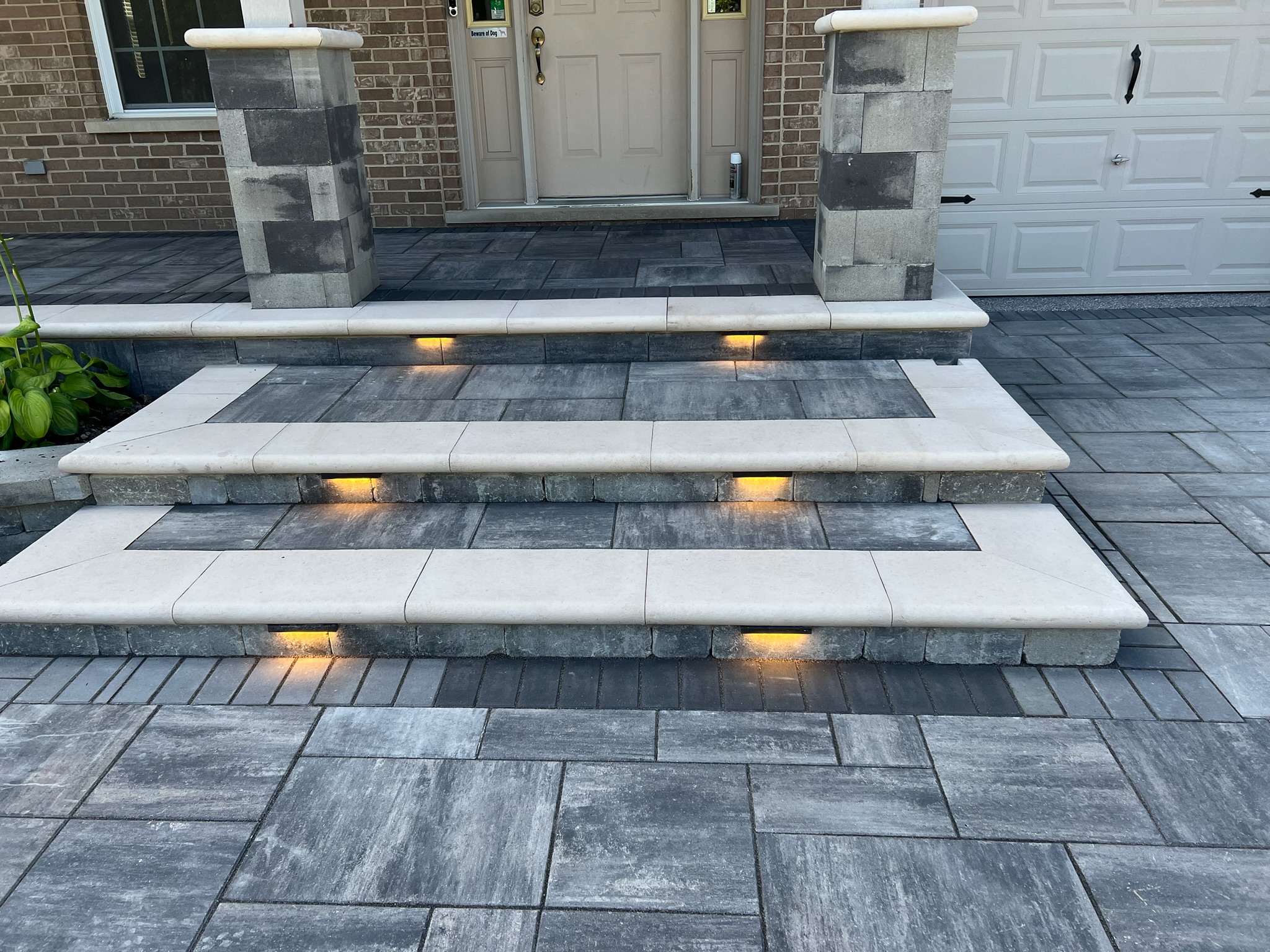 Brick paving